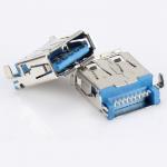SMD Mid mount H3.5mm A Female 9P USB 3.0 Connectors